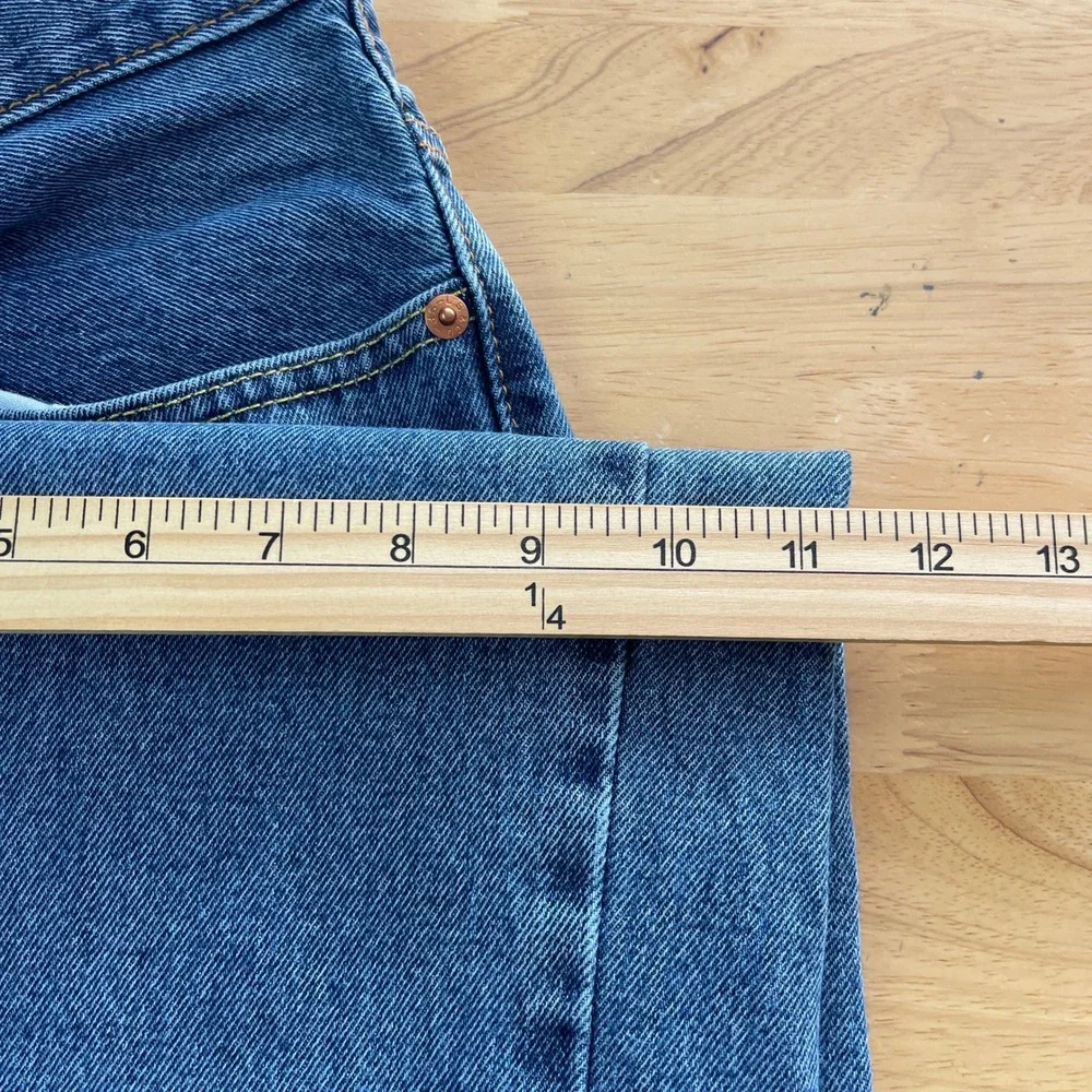 Levis 550 Relaxed Fit Mens 38x29 100% Cotton Medium Wash Denim‎ Blue Jeans Zip